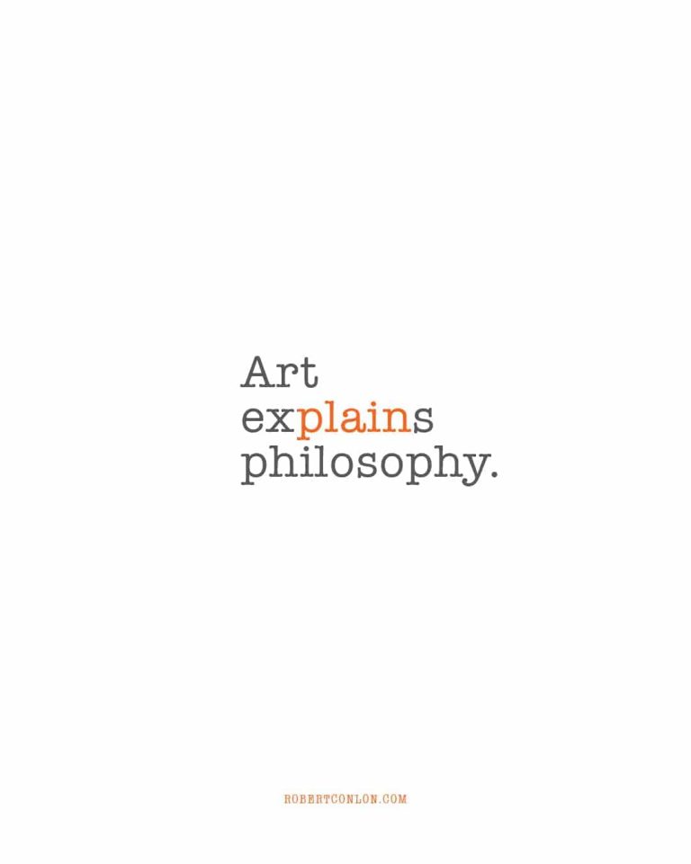 art explains philosophy