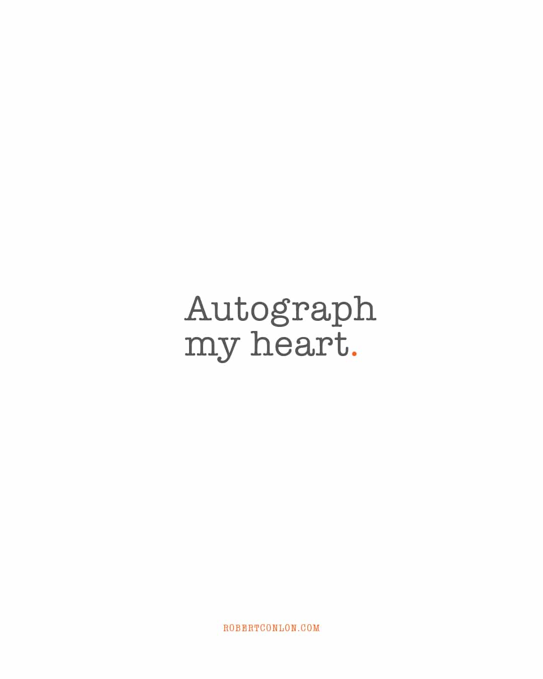 autograph my heart