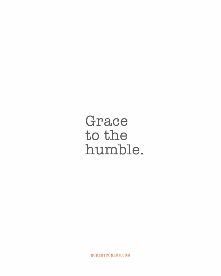 grace to the humble