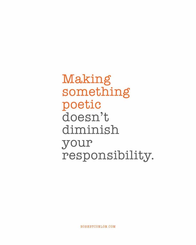 making something poetic