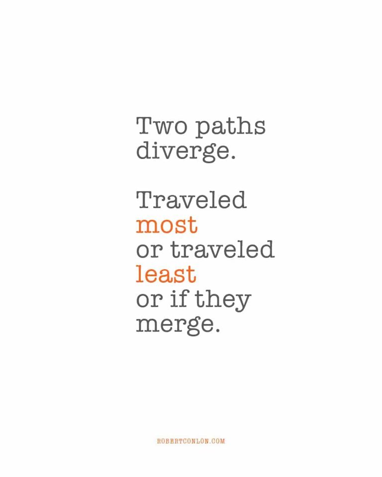 two paths diverge